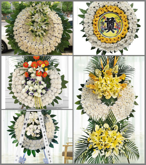 广东佛山市顺德区乐从镇岳步村花圈速递